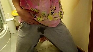 Nonstop pee fetish in panties with wetting myself compilation featuring close up dirty fingering and ass worship
