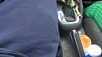 I Feel So Aroused as Busty French Amateur Touches That Hard Cock in the Car