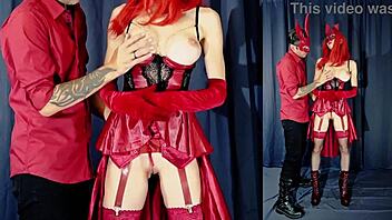 Halloween video part 1 features hot wax dripping on those big tits 😈🔥