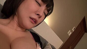 curvy japanese amateur with huge natural tits films steamy home sex video