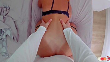 hey, what if sexy milf shares bed with guy and masturbates right next to him?