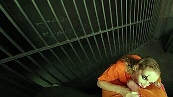 Blonde Harley Quinn In Cosplay Rides Massive Joker Cock Wildly