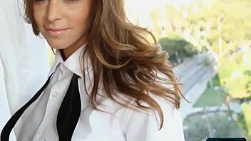 Petite Milf Amber Sym Teases With Big Natural Tits Solo