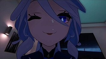 yukoshvr, you ready for kafka and furina to take turns riding this goth boy hard?