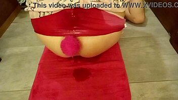 Nonstop pee fetish in panties with wetting myself compilation featuring close up dirty fingering and ass worship