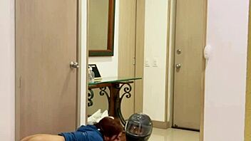 feeling so aroused as pretty latina seduces delivery boy for passionate homemade fuck in aisle with angel cruz and celeste alba