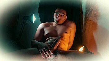 slow and hard masturbation highlights sexy vigorous big muscular cock