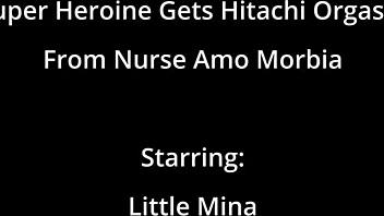 i'm this super heroine getting wild hitachi vibes from nurse amo morbia, leading to intense orgasm shakes