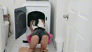 Petite Blonde Teen Lesbian Puts On Strap-On Toy To Fuck Roommate Hard