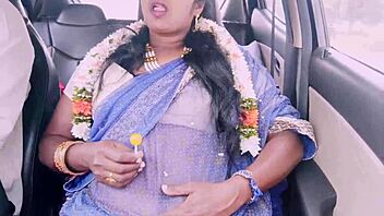Beautiful housewife cheats on husband with car driver in telugu dirty talks romance