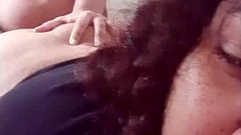 Sinful encounter unfolds with busty brunette babysitter and boss in taboo chubby doggystyle action.