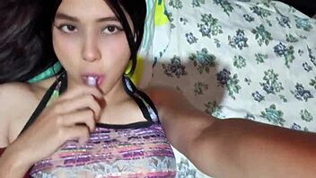 Why does this young Asian housewife's tight pussy feel so real and homemade?