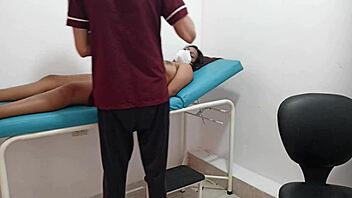 I gave a relaxing massage to a curvy brunette with big natural tits, and things heated up as I ended up having sex with her in this homemade video.