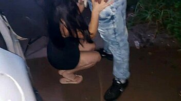 Latina Slut Gets Punished With Rough Dogging Creampie By Monster Cocks In Park