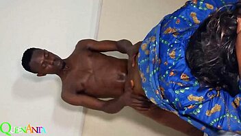 Stepmother Handles That Massive Long Cock Stretching Her Wet Hairy Pussy