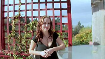 Lonely 40 yo cougar makes an immoral proposal to taste young cock in casting interview