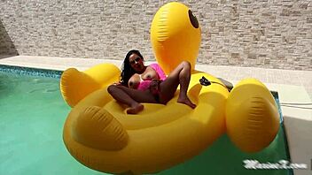 Bbc Dildo Stretches Maxines Asian Pussy Hole With Squirting Action