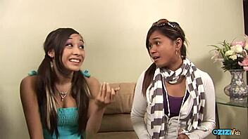 An adorable brunette teen with pigtails enjoys intimate moments with her boyfriend, including oral pleasure and riding.