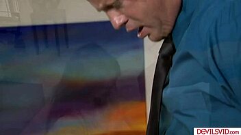 wanna know how this guy starts ass fucking his hot brunette babysitter with that monster cock?