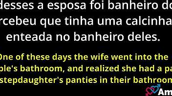 Marido canalha devours the young brunette with big cock blowjob and intense assfucking in taboo daddy fantasy - amopornobr