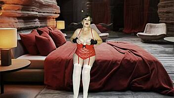 Amateurs BBW Cougar Gets Double Penetration with Dildo and Creampie in Missionary Hardcore Fucking