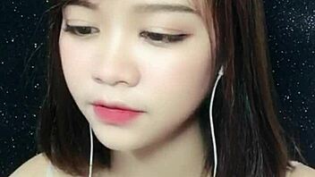 korean asian beauty shows off sexy moves on uplive webcam livestream