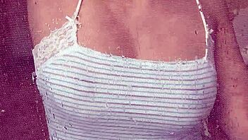 Amateur Asian with big tits delivers blowjob and fucking session using toys in full version.