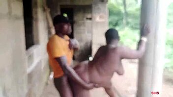 She loves that big ebony cock pounding her hard in intense doggystyle fucking action