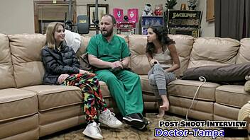 dr tampa checks tampa university entrance physical on daisy bean with gloves and heels 😏👩‍⚕️