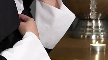 Whoa, peculiar peach takes that cumshot facial and gulps every drop pov-style