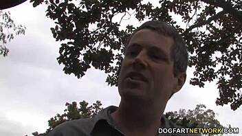 Paris Kennedy Picks Up Black Guy While Cuckold Husband Watches Interracial Action!