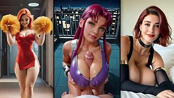 Oiled Beautiful Body Worship With Cumshot Massage