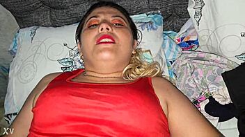 Blonde latina spits on the head of that 14 crowns cock before licking and sucking it deeply