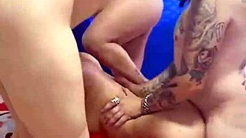 A group of four latinas enjoys an amateur teen gathering together.