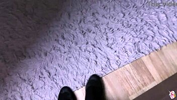 Big tits brunette in stockings goes from vibrator play to hard fucking till cum on tits 😈💦