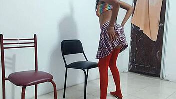 Come on over to my hot brunette friend's house for some sexual and erotic dancing with these crazy exhibitionist whores.