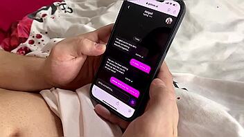 the girl caught the guy masturbating and joined him for intimate fun