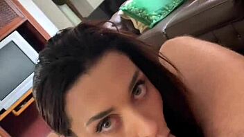 i love how this busty latina turns casting into sloppy deepthroat pov wet blowjob