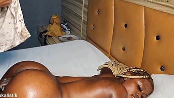 how does this round butt benin girlfriend handle that massive bbc?