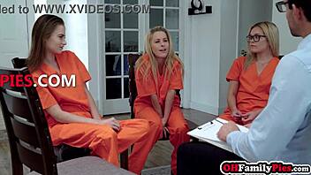 Petite teen Lilly Ford eagerly deepthroats and gets roughly fucked doggystyle by huge cock in hardcore scene.