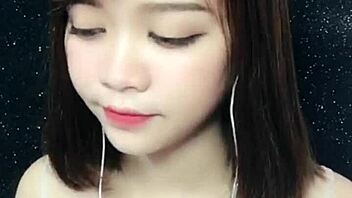 korean asian beauty shows off sexy moves on uplive webcam livestream