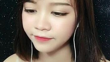 korean asian beauty shows off sexy moves on uplive webcam livestream