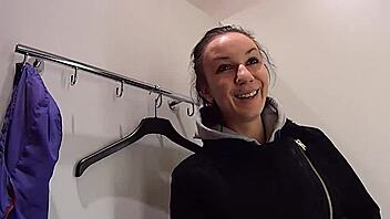 Wow! Cute Czech Teen 18+ Fucks For Cash In Public Shop Outdoor Adventure!