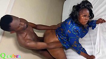 Stepmother Handles That Massive Long Cock Stretching Her Wet Hairy Pussy