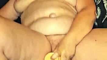 BEST her pussy WITH a dildo CUMS HARD in intense toy session