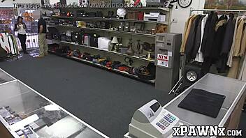 broker tempts cutie with cash, she services his rock solid cock in office reality