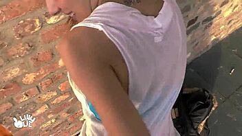 In a wild outdoor setting, german teen explores anal adventures in public gangbang compilation.