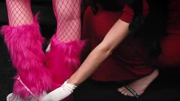 Blonde teen rides dirty old man in office group encounter to embrace wild side.