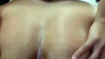 Mexican brunette roommate fingers and fucks her tight asshole in bedroom until gaping creampie drips