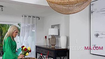 what if a blonde babe with big tits joins a freeuse family surprise outdoors?